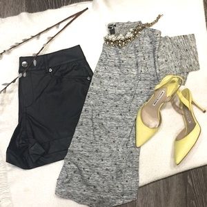 NWT BCBG Perforated Faux Leather Shorts, 24